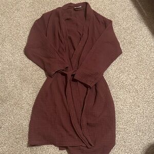 Parachute Cloud Cotton Robe in Mulberry